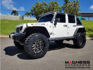 Jeep Custom Wheels (1) - Black Rhino - 20 x 9.5 - Prismo - Gloss Black w/ Milled Spokes